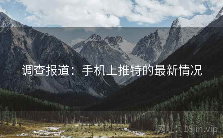 调查报道：手机上推特的最新情况