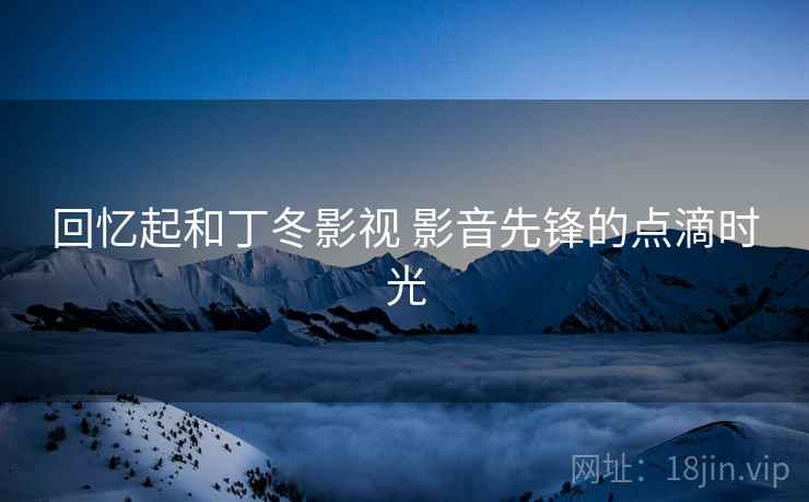 回忆起和丁冬影视 影音先锋的点滴时光