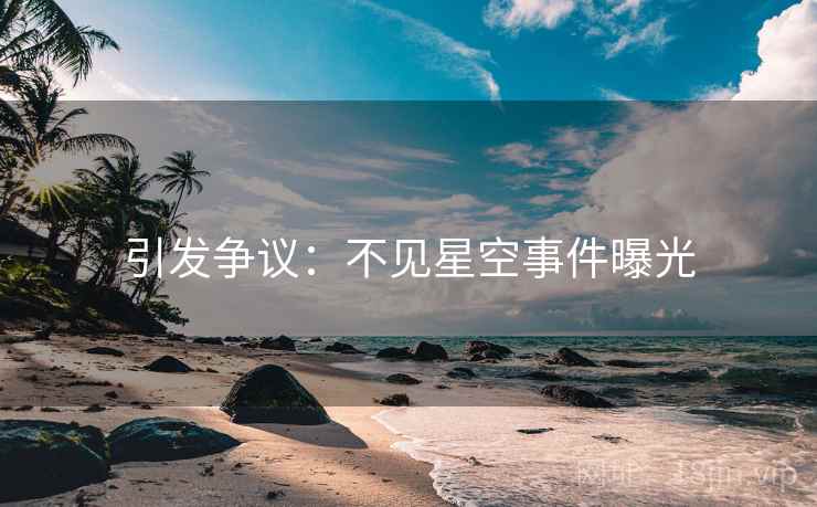 引发争议：不见星空事件曝光
