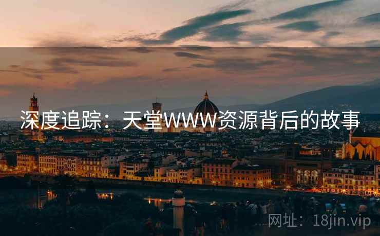 深度追踪：天堂WWW资源背后的故事