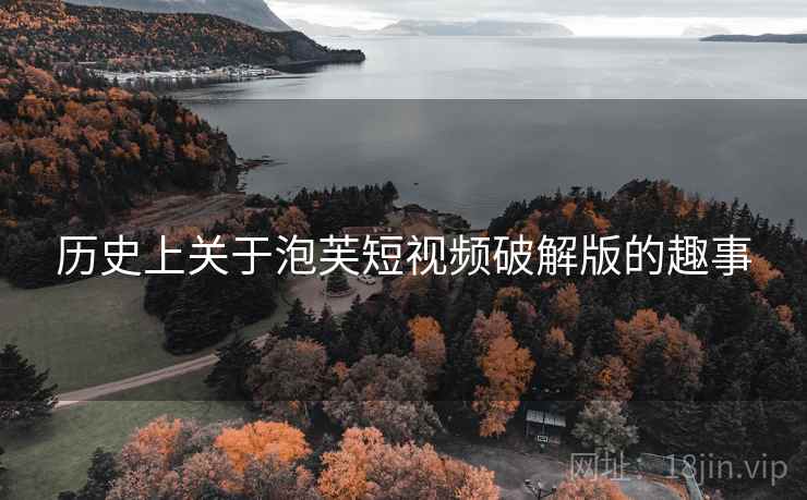 历史上关于泡芙短视频破解版的趣事